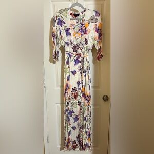 Hale Bob Floral Wrap Maxi Dress